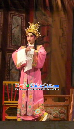 Wu Suo Dong Gong Chinese Guangdong Opera Prince Apparels Costumes and Headwear Traditional Cantonese Opera Xiaosheng Garment Young Male Wen Xi Clothing