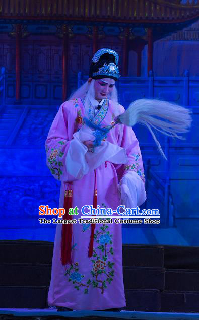 Wu Suo Dong Gong Chinese Guangdong Opera Eunuch Apparels Costumes and Headwear Traditional Cantonese Opera Palace Servant Garment Clothing