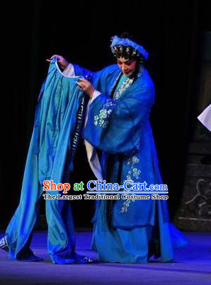 Chinese Cantonese Opera Young Female Garment Shi Zou Yan Song Costumes and Headdress Traditional Guangdong Opera Actress Apparels Diva Wang Jiangxian Dress