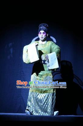 Shuang Qiang Lu Wenlong Chinese Guangdong Opera Xiaosheng Apparels Costumes and Headwear Traditional Cantonese Opera Young Male Garment Official Wang Zuo Clothing