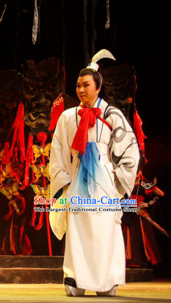 Chinese Traditional Ming Dynasty Gifted Youth Wen Zhong Apparels Costumes Historical Drama Ancient Scholar Garment Clothing and Headwear