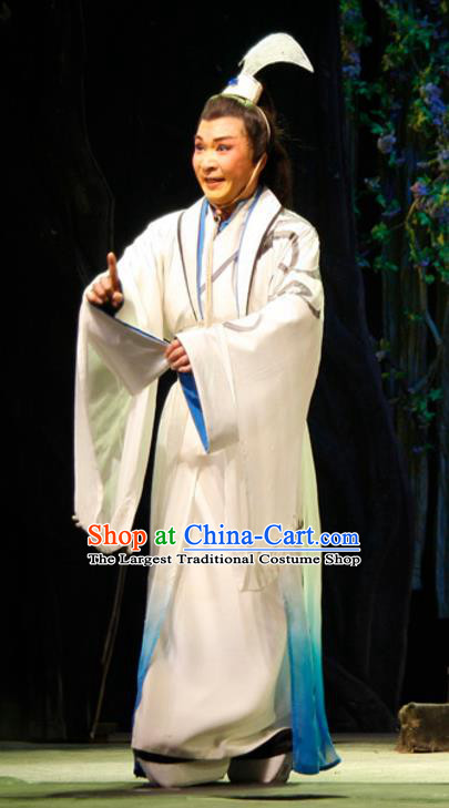 Chinese Traditional Ming Dynasty Gifted Youth Wen Zhong Apparels Costumes Historical Drama Ancient Scholar Garment Clothing and Headwear