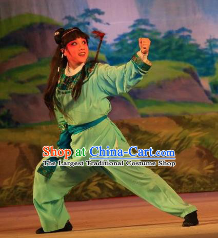 Xu Jiujing Chinese Guangdong Opera Young Boy Apparels Costumes and Headwear Traditional Cantonese Opera Wa Wa Sheng Garment Livehand Clothing