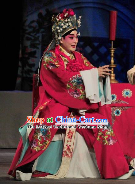 Fan Lihua Return Tang Chinese Guangdong Opera Bridegroom Xue Dingshan Apparels Costumes and Headwear Traditional Cantonese Opera Martial Male Garment Young General Clothing