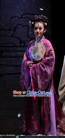 Chinese Historical Drama Phoenix Hairpin Ancient Young Madam Garment Costumes Traditional Stage Show Actress Dress Tang Wan Apparels and Headdress