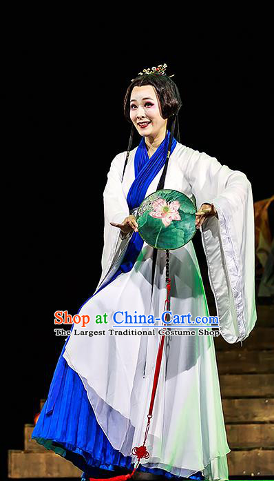 Chinese Historical Drama The Prince of Lanling Ancient Actress Empress Garment Costumes Traditional Stage Show Young Beauty Dress Female Role Apparels and Headdress