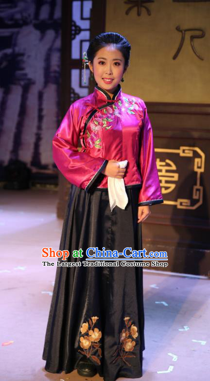 Chinese Historical Drama Autumn Begins Ancient Young Mistress Garment Costumes Traditional Stage Show Dress Qing Dynasty Female Ma Fengming Apparels and Headpieces