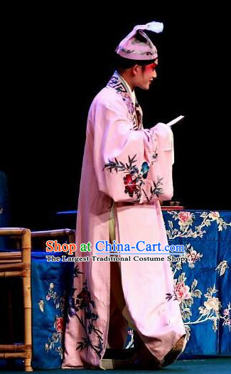 Zhen Zhu Shan Chinese Sichuan Opera Merchant Chen Shang Apparels Costumes and Headpieces Peking Opera Highlights Young Male Garment Xiaosheng Clothing