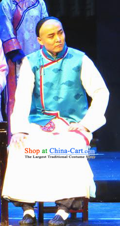Chinese Traditional Qing Dynasty Noble Childe Clothing Stage Performance Historical Drama Yinzhan Naxi Apparels Costumes Ancient Litterateur Garment and Headwear