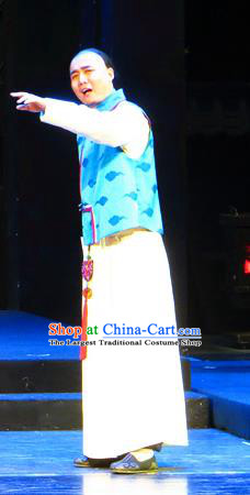 Chinese Traditional Qing Dynasty Noble Childe Clothing Stage Performance Historical Drama Yinzhan Naxi Apparels Costumes Ancient Litterateur Garment and Headwear