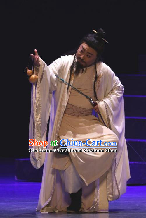 Chinese Traditional Jin Dynasty Gifted Male Clothing Stage Performance Historical Drama Guang Ling San Apparels Costumes Ancient Scholar Garment and Headwear