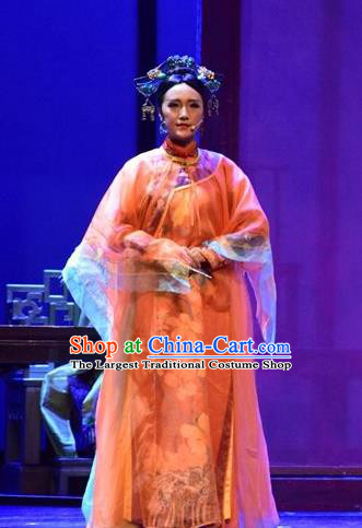 Chinese Historical Drama Empresses In Palace Ancient Palace Woman Garment Costumes Traditional Stage Show Dress Qing Dynasty Imperial Consort Apparels and Headpieces