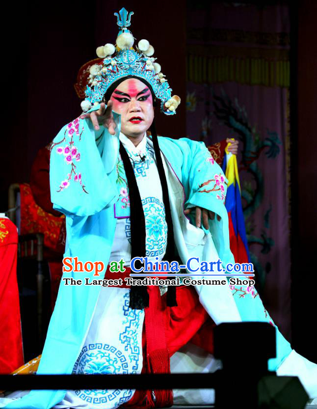 Yang He Tang Chinese Sichuan Opera Wusheng Apparels Costumes and Headpieces Peking Opera Highlights Garment Martial Male Xue Meng Clothing