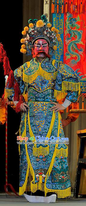 Sui Chao Luan Chinese Sichuan Opera Martial Male Apparels Costumes and Headpieces Peking Opera Highlights Garment General Ma Shumou Armor Clothing