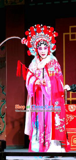 Chinese Sichuan Opera Highlights Actress Wang Zhaojun Garment Costumes and Headdress Chu Bei Sai Traditional Peking Opera Hua Tan Dress Diva Apparels