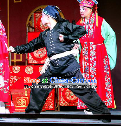 Chu Bei Sai Chinese Sichuan Opera Martial Male Apparels Costumes and Headpieces Peking Opera Highlights Garment Wusheng Clothing