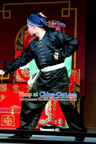 Chu Bei Sai Chinese Sichuan Opera Martial Male Apparels Costumes and Headpieces Peking Opera Highlights Garment Wusheng Clothing