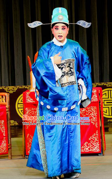 Chinese Sichuan Opera Young Male Apparels Costumes and Headpieces Peking Opera Highlights Official Garment Governor Li Baotong Clothing