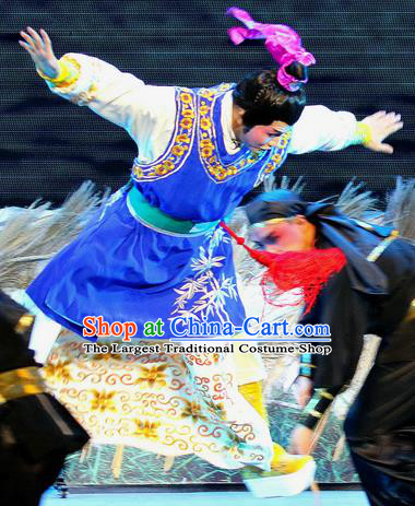 Fu Gui Rong Hua Chinese Sichuan Opera Xiaosheng Hao Tian Apparels Costumes and Headpieces Peking Opera Highlights Young Male Garment Prince Clothing