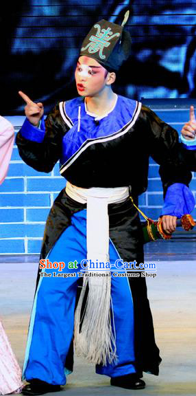 Fu Gui Rong Hua Chinese Sichuan Opera Soldier Apparels Costumes and Headpieces Peking Opera Highlights Wusheng Garment Runner Clothing
