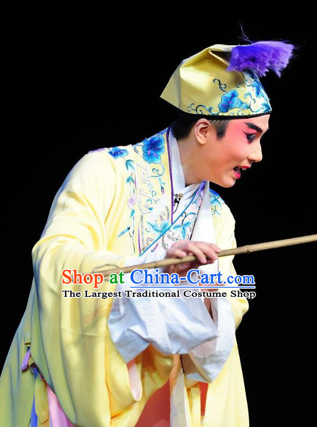 Wu Song Chinese Sichuan Opera Ricn Male Apparels Costumes and Headpieces Peking Opera Highlights Xiaosheng Garment Childe Ximen Qing Clothing