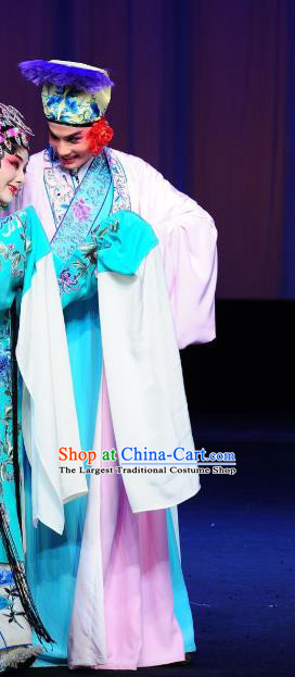 Wu Song Chinese Sichuan Opera Ricn Childe Apparels Costumes and Headpieces Peking Opera Highlights Xiaosheng Garment Young Male Ximen Qing Clothing