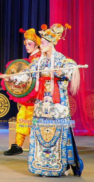 Dan Dao Hui Chinese Sichuan Opera General Apparels Costumes and Headpieces Peking Opera Highlights Wusheng Garment Martial Male Clothing