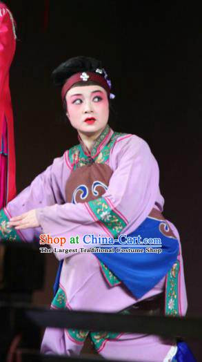 Chinese Sichuan Opera Highlights Elderly Woman Garment Costumes and Headdress Dong Fang Traditional Peking Opera Dame Dress Wet Nurse Apparels