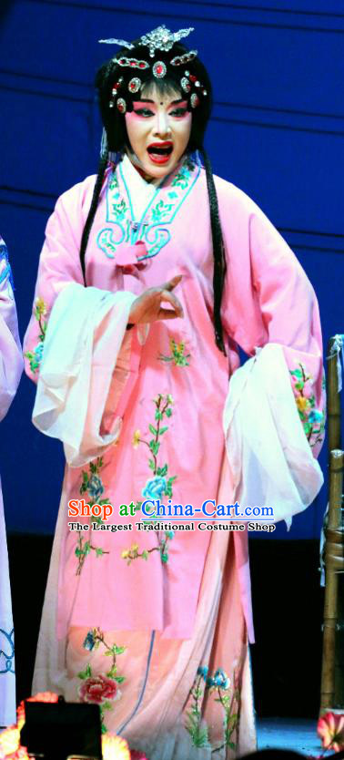 Chinese Sichuan Opera Highlights Young Mistress Wang Xifeng Garment Costumes and Headdress Traditional Peking Opera Hua Tan Dress Diva Apparels