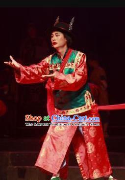 Jin Zi Chinese Sichuan Opera Bridegroom Jiao Daxing Apparels Costumes and Headpieces Peking Opera Highlights Young Male Garment Niche Clothing