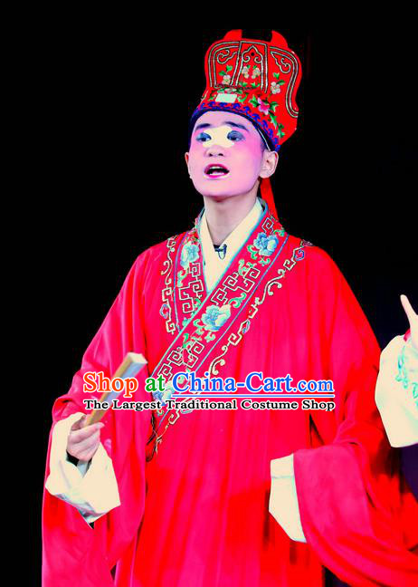Zuan Gou Dong Chinese Sichuan Opera Clown Apparels Costumes and Headpieces Peking Opera Highlights Xiaosheng Garment Scholar Xing Chang Clothing