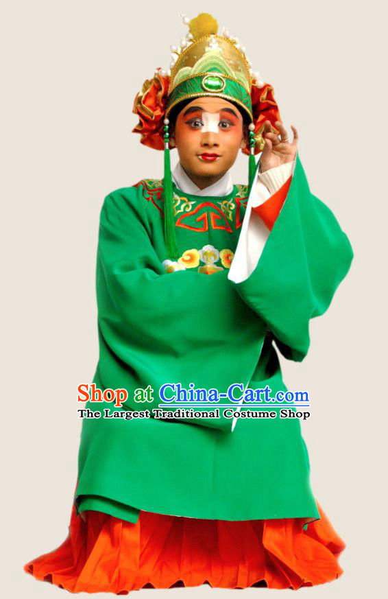 Princess Turandot Chinese Sichuan Opera Clown Apparels Costumes and Headpieces Peking Opera Highlights Gnome Garment Clothing