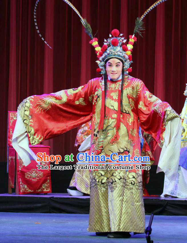 Bai Mian Hu Xiao Fang Chinese Sichuan Opera Bridegroom Apparels Costumes and Headpieces Peking Opera Highlights Wusheng Garment Bully Xiao Fang Clothing