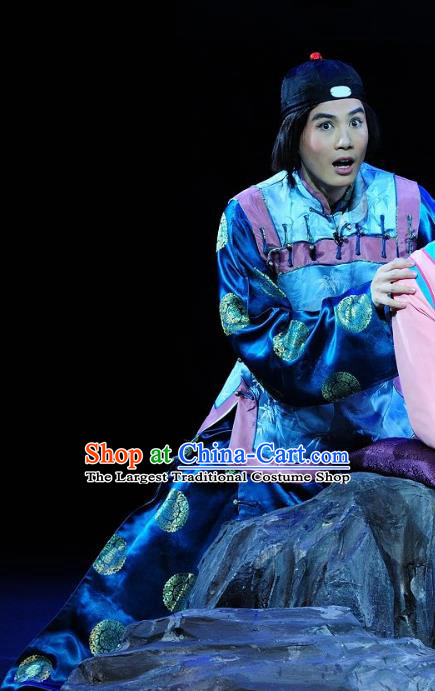 Jin Zi Chinese Sichuan Opera Childe Jiao Daxing Apparels Costumes and Headpieces Peking Opera Highlights Young Male Garment Niche Clothing