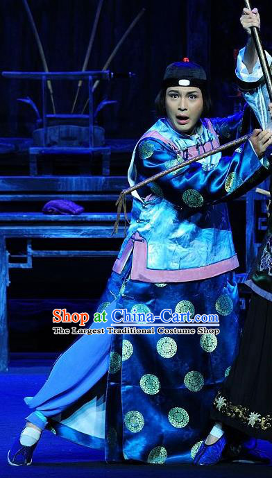 Jin Zi Chinese Sichuan Opera Childe Jiao Daxing Apparels Costumes and Headpieces Peking Opera Highlights Young Male Garment Niche Clothing