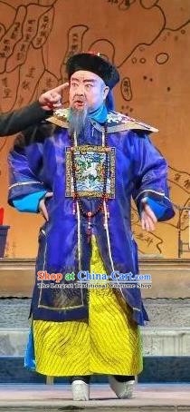 Nan Hai Li Huai Chinese Sichuan Opera Governor Zhang Renjun Apparels Costumes and Headpieces Peking Opera Highlights Jing Role Garment Official Clothing