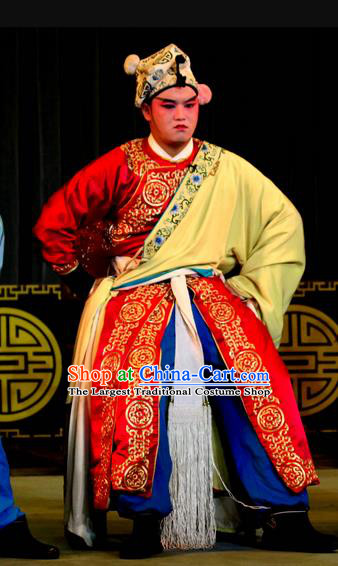 Da Pan Mountain Chinese Sichuan Opera Wusheng Apparels Costumes and Headpieces Peking Opera Highlights Martial Male Garment Soldier Clothing