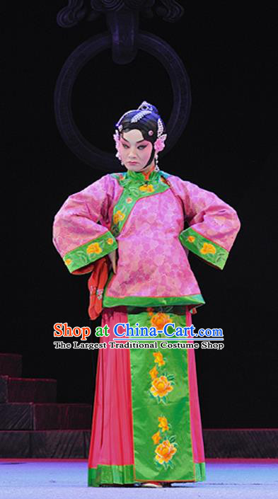 Chinese Sichuan Highlights Opera Young Mistress Garment Costumes and Headdress Legend of Chen Mapo Traditional Peking Opera Rich Female Dress Apparels