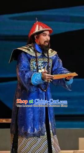 Cang Sheng Zai Shang Chinese Sichuan Opera Official Apparels Costumes and Headpieces Peking Opera Highlights Garment Governor Zhang Penghe Clothing