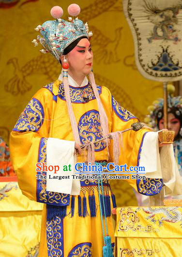 Taibai Drunk Write Chinese Bangzi Opera Imperial Eunuch Apparels Costumes and Headpieces Traditional Hebei Clapper Court Servant Garment Clothing