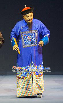Cao Xie Xian Ling Chinese Sichuan Opera Magistrate Apparels Costumes and Headpieces Peking Opera Highlights Official Garment Ji Dakui Clothing