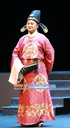 Shi Jiu Taibai Chinese Sichuan Opera Childe Apparels Costumes and Headpieces Peking Opera Highlights Prince Zhang Ji Garment Clothing