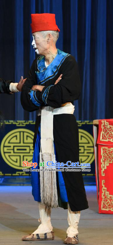 Jin Tai Jiang Chinese Sichuan Opera Runners Apparels Costumes and Headpieces Peking Opera Highlights Figurant Garment Clown Hou Yin Clothing