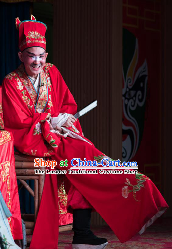 Chinese Sichuan Opera Childe Apparels Costumes and Headpieces Peking Opera Highlights Garment Bully Ma Sancai Clothing