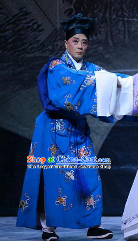 Zhen Zhu Shan Chinese Bangzi Opera Merchant Apparels Costumes and Headpieces Traditional Hebei Clapper Opera Servant Garment Clothing