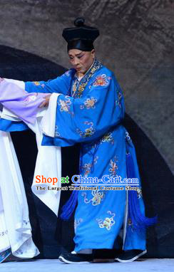 Zhen Zhu Shan Chinese Bangzi Opera Merchant Apparels Costumes and Headpieces Traditional Hebei Clapper Opera Servant Garment Clothing