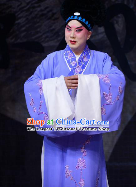 Zhen Zhu Shan Chinese Bangzi Opera Xiaosheng Jiang Xing Apparels Costumes and Headpieces Traditional Hebei Clapper Opera Young Male Garment Merchant Clothing