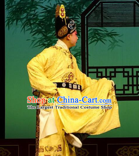 Chun Qiu Bi Chinese Bangzi Opera General Wang Jinlong Apparels Costumes and Headpieces Traditional Hebei Clapper Opera Young Male Garment Xiaosheng Clothing