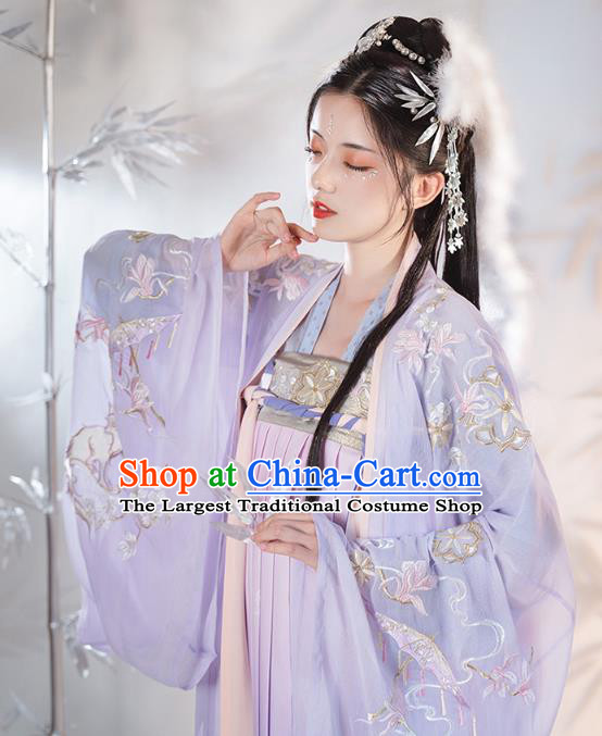 Chinese Ancient Noble Female Hanfu Dress Apparels Traditional Song Dynasty Patrician Lady Historical Costumes for Women