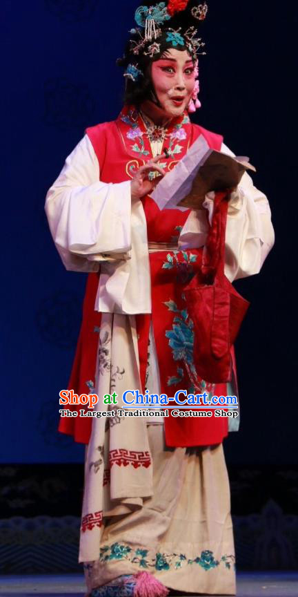 Chinese Shanxi Clapper Opera Diva Yan Xijiao Garment Costumes and Headdress Sha Xi Traditional Bangzi Opera Hua Tan Dress Young Female Apparels